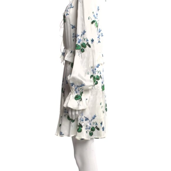 Les Rêveries Silk Floral Picnic Dress - Picture 8 of 9